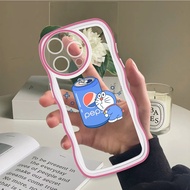 (Wave Case) For iphone 15 Pro Max 15 Plus 15Pro Casing Cartoon Coke Cover Shockproof Silicone Phone 