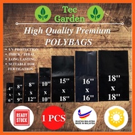 1PC UV Protection Poly Bag /Polybag/Nursery Plantation Plastic/Polibag Fertigasi/Plastik Semaian Benih Seed/Tanah Hitam
