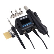 Premium 8898D Hot Air Rework Station Digital Temperature Settings Soldering Iron EU Plug
