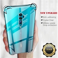 For OPPO Reno 10X zoom 6.6 inch CPH1919 Slim Crystal Clear Soft Silicone Jelly Case with Four Reinforced Corners Transparent Cover