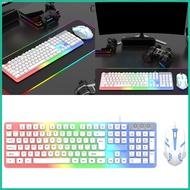 CRE Colorful LED Corded Gaming Keyboard Mouse Combo Keyboard 104 Keys Mouse Gaming Keyboard Mechanic
