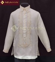 BARONG TAGALOG PINA ORGANZA (C#495) SPORTS COLLAR