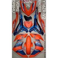 Coverset Cover Set Sticker Tanam (HLD Racing) Yamaha Y16 Y16zr V2 ABS EXCITER 75
