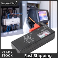 findgoodthings Battery Tester Universal Digital LCD Cell Volt Checker for 1.5V AA AAA 9V  BT-168