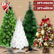 2FT/3FT Christmas Tree White,60cm/90cm Small Christmas Tree For Table,Mini Xmas Tree,Christmas Decor