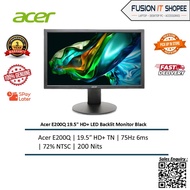 Acer E200Q 19.5" HD+ LED Backlit Monitor Black (HDMI, VGA, 3 Yrs Wrty)