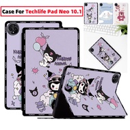 For Techlife Pad Neo 10.1 Inch 2024 Case Stand Cartoon Pattern Cute Folio Shell Stand Flip Cover Tec