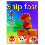 4in  6in  8in Silicone Round Cake Mould Cake Pan  4in  6in  8in Loyang Cake  Bulat