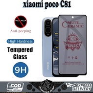 TEMPERED GLASS PRIVACY SPY XIAOMI poco C81 C81 PRO Screen Protector