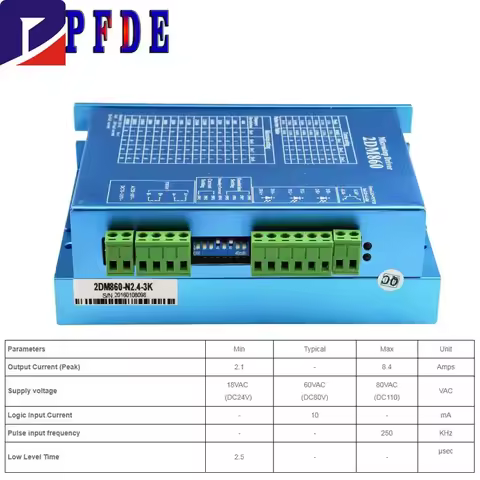 JMC 2DM860 2DM860H Digitale 24V dc stappenmotor driver cnc stappenmotor driver kit met CE-certificaa