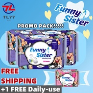 【COD】24PCS Funny Sisters Sanitary Napkin (Night-use) 290MM Organic Sanitary Napkin for Women Ultra T