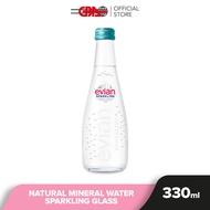 evian Sparkling Natural Mineral Water - Glass 330ml