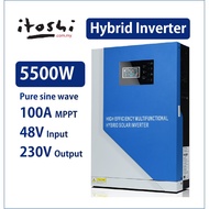 Itoshi Solar Hybrid Inverter 5500W 48V Pure Sine Wave Inverter Off Grid On Grid 6000W PV Input