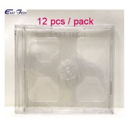 12 pcs / Pack CD/VCD/DVD 2 Discs Jewel Case Casing Black / Transparent CD Jewel Case