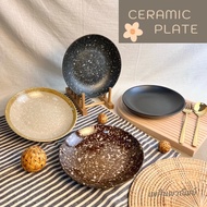 Rice Plate Food Ceramic Cafe Style Size 8"