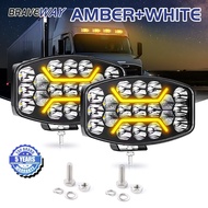 Braveway New 10 Inch Off road Led Work Light Spotlight 40000LM for Truck Trailer Heavy Vehicle 12V 2