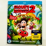 Cloudy with a Chance of Meatballs 2 Blu-ray | Preloved UK Region B | 4 Mini-Movies