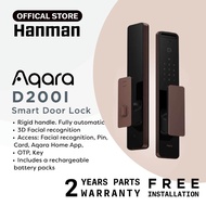 AQARA SMART DOOR LOCK D200i. 3D FACIAL RECOGNITION/CARD/PIN/KEY+MOBILE APP+ONE TIME PIN - 2 YEARS WA