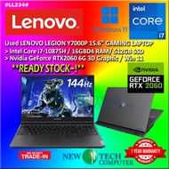 #LL234 USED LENOVO LEGION Y7000P Intel i7-10875H 16GB 512GB SSD NVIDIA RTX2060 6G Gaming laptop 4060