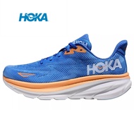 HOKA ONE ONE Clifton 9  100% Original  Mens and Womens Running Shoes รองเท้ากีฬาสำหรับผู้ชายและผู้หญิง 2024 รองเท้าวิ่งตัดต่ำระบายอากาศทนต่อการสึกหรอสำหรับผู้ชายและผู้หญิงสีส้ม