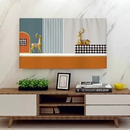New modern Custom pattern Style High-End cover Cloth lace smart tv dust flat screen monitor protecti