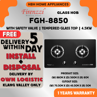 [FREE BASIC INSTALL] Firenzzi GashHob | Tempered glass top | FGH-8850 | FGH-2197 | FGH-2123 | FGH-21