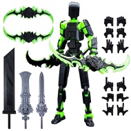 5.5 Inch Titan 13 3D Printed Multi-Jointed Movable Action Figure Robot Toy with Numerous Weapons,T13