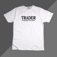 TRADER ROUND NECK SHORT SLEEVE T SHIRT 100%cotton TRADER Print T Shirt for Men and Women