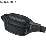 Genuine Leather Waist Bag Men Waist Pack Waist Bag Funny Pack Belt Bag  Men Chain Waist Bag for Phon