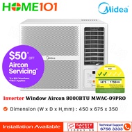 (PRE-ORDER) Midea Inverter Window AirCon with Remote 8000btu MWAC09PRO | MWAC-09PRO *NO INSTALLATION*