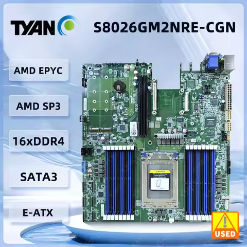 TYAN S8026 Server Motherboard S8026GM2NRE-CGN Socket SP3 80-Pin Oculink Single Socket AMD EPYC Mothe