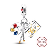 Original 925 Silver Charms Beads Pendent Dolphin Golden Elephant Butterfly XO Charm Fit Bracelet Ban