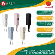 ADAM ELEMENTS VIONTA P5 Pro 5-in-1 Pocket Power Bank 5000mAh