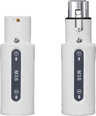 summina Wireless XLR Transmitter and Receiver Rechargeable Wireless Mic System 192kHz Sound 8ms Late