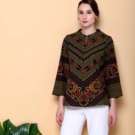 Blouse wanita blouse batik blouse lengan panjang