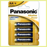 ∠ ➱ ☫ Panasonic Alkaline Power (4 pcs) Battery AA AAA Double A Triple A Alkaline 1.5V Batteries LR6