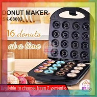 Rapid Heat Power Nonstick Mini Donut Molder Electric Breakfast Maker Double Sided Heating Machine IP