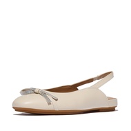 FitFlop DELICATO Glitz-Bow Leather Slingbacks - Paris Beige (E3N-A99)