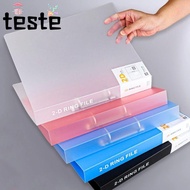 Binder File Folder, 2 Holes Plastic Transparent Folder, Practical D-shaped Office Document Lever Arc