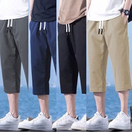 Classic Korean 3/4 Pants Men Shorts Casual Sports Breathable Men Three Quarter Pants 3 Quarter Pants