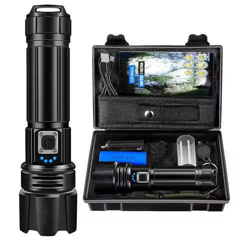 Rechargeable Flashlights High Lumens, 990,000 Lumen Brightest Led Flashlight with 5 Modes , Powerful