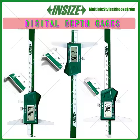 INSIZE digital display depth gauge 0-150mm0-200 0-300 1141 with hook 1142 double hook 1144 inner gro