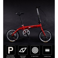6 Speed Foldable Bicycle with Disc Brake | 16" Wheel | 3-steps Folding