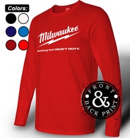 Milwaukee Power Tools Tshirt Long Sleeve 100% Cotton