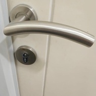 Door lock set, hotel lock, stainless steel separate lock set