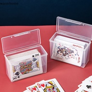 WHE New Transparent Plastic Boxes Playing Cards Container PP Storage Case Packing Poker Game Card Box For Board Games WHE