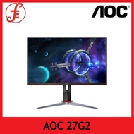 AOC 27G2 27Inch Frameless IPS Gaming Monitor, FHD 1080P, 1ms 144Hz, Freesync, Height Adjustable,3 Year Warranty (27G2)