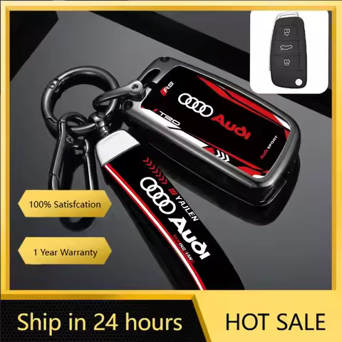2025 Hot Fashion Car Key Case Cover Smart Remote Shell For Audi A3 A4 A5 C5 C6 8L 8P B6 B7 B8 C6 RS3