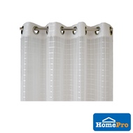 Homepro HLS Classic Jacquard Sheer Curtain Scott Langsir W130xH180CM White