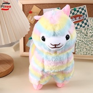 PINOU Alpaca Plush Doll Cartoon Stuffed Figure Home Decor Puppet Toy Doll Gift Kawaii Colorful Alpac
